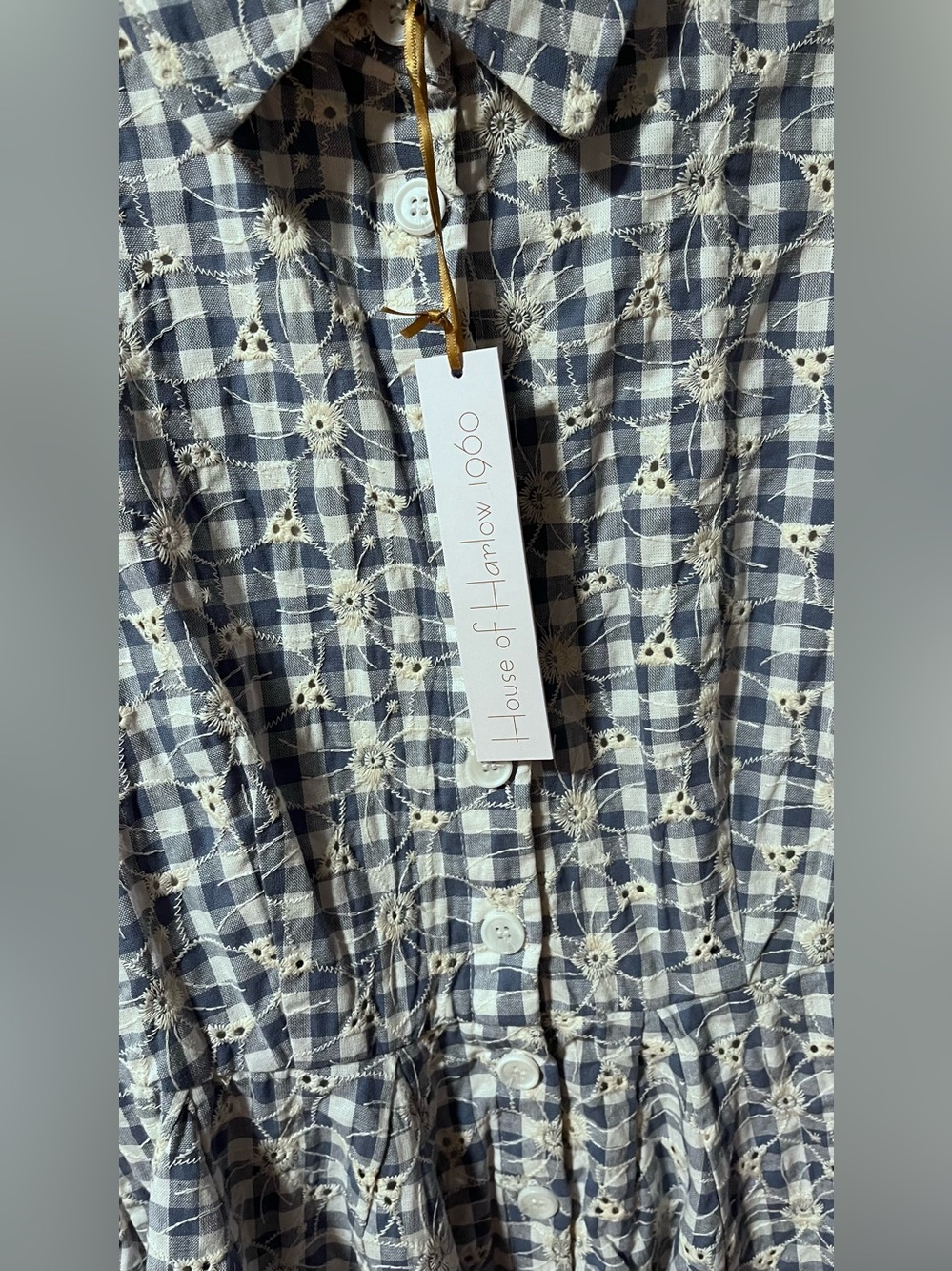 NEW HOUSE OF HARLOW EMBROIDERY PUFFER SLEEVES DRESS SIZE 4 and 6 
🚨FIRM PRICE - Picture 3 of 15